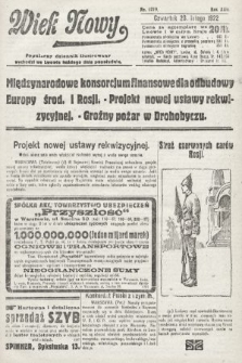 Wiek Nowy : popularny dziennik ilustrowany. 1922, nr 6219
