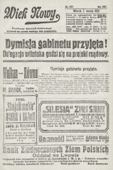 Wiek Nowy : popularny dziennik ilustrowany. 1922, nr 6229