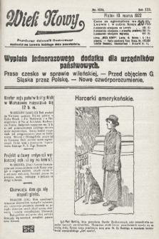 Wiek Nowy : popularny dziennik ilustrowany. 1922, nr 6232