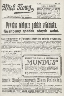 Wiek Nowy : popularny dziennik ilustrowany. 1922, nr 6233