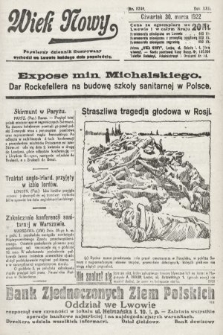 Wiek Nowy : popularny dziennik ilustrowany. 1922, nr 6240