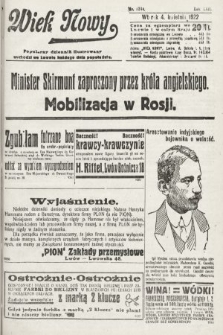 Wiek Nowy : popularny dziennik ilustrowany. 1922, nr 6244