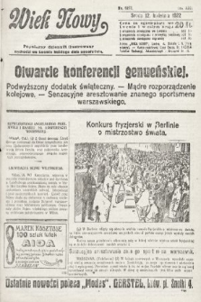 Wiek Nowy : popularny dziennik ilustrowany. 1922, nr 6251
