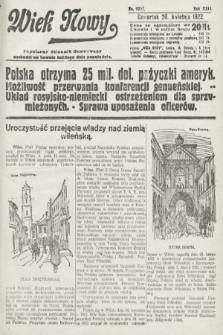 Wiek Nowy : popularny dziennik ilustrowany. 1922, nr 6257