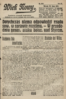 Wiek Nowy : popularny dziennik ilustrowany. 1920, nr 5745