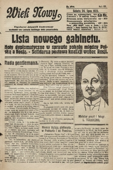 Wiek Nowy : popularny dziennik ilustrowany. 1920, nr 5749