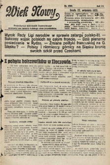 Wiek Nowy : popularny dziennik ilustrowany. 1920, nr 5800