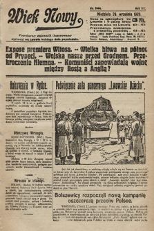 Wiek Nowy : popularny dziennik ilustrowany. 1920, nr 5804