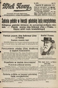 Wiek Nowy : popularny dziennik ilustrowany. 1920, nr 5829