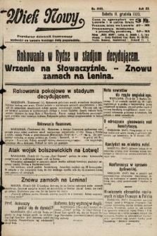 Wiek Nowy : popularny dziennik ilustrowany. 1920, nr 5865