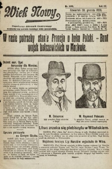 Wiek Nowy : popularny dziennik ilustrowany. 1920, nr 5880