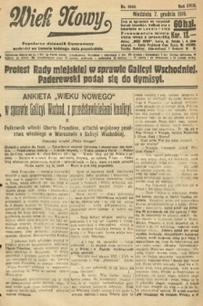 Wiek Nowy : popularny dziennik ilustrowany. 1919, nr 5565