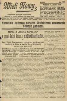 Wiek Nowy : popularny dziennik ilustrowany. 1919, nr 5570