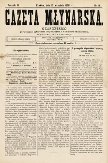 Gazeta Młynarska : czasopismo poświęcone interesom młynarstwa i handlowi zbożowemu. 1888, nr 6