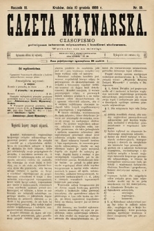Gazeta Młynarska : czasopismo poświęcone interesom młynarstwa i handlowi zbożowemu. 1888, nr 10