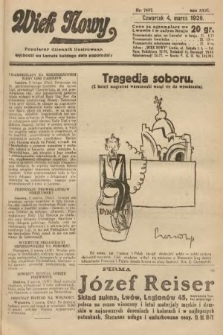 Wiek Nowy : popularny dziennik ilustrowany. 1926, nr 7407