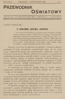 Przewodnik Oświatowy : organ Towarzystwa Szkoły Ludowej. 1938, nr 5