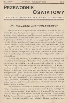 Przewodnik Oświatowy : organ Towarzystwa Szkoły Ludowej. 1938, nr 6