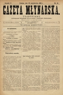 Gazeta Młynarska : czasopismo poświęcone interesom młynarstwa i handlowi zbożowemu. 1889, nr 10