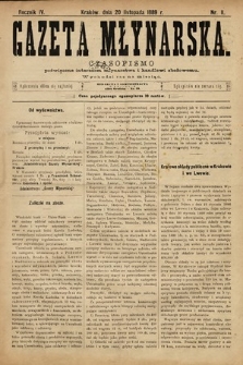 Gazeta Młynarska : czasopismo poświęcone interesom młynarstwa i handlowi zbożowemu. 1889, nr 11