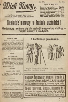 Wiek Nowy : popularny dziennik ilustrowany. 1922, nr 6269