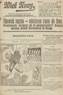 Wiek Nowy : popularny dziennik ilustrowany. 1922, nr 6277