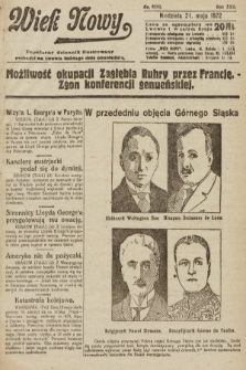 Wiek Nowy : popularny dziennik ilustrowany. 1922, nr 6283