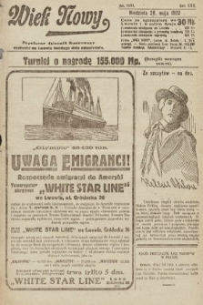 Wiek Nowy : popularny dziennik ilustrowany. 1922, nr 6288