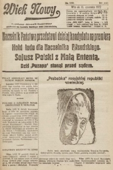 Wiek Nowy : popularny dziennik ilustrowany. 1922, nr 6300
