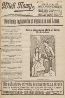 Wiek Nowy : popularny dziennik ilustrowany. 1922, nr 6301