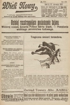 Wiek Nowy : popularny dziennik ilustrowany. 1922, nr 6303