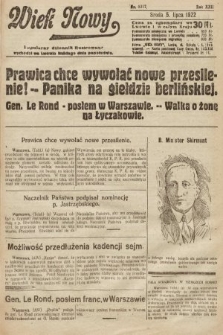 Wiek Nowy : popularny dziennik ilustrowany. 1922, nr 6317