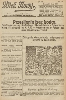 Wiek Nowy : popularny dziennik ilustrowany. 1922, nr 6331