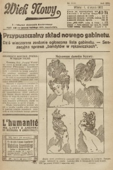 Wiek Nowy : popularny dziennik ilustrowany. 1922, nr 6340