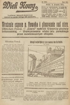 Wiek Nowy : popularny dziennik ilustrowany. 1922, nr 6344