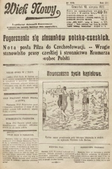 Wiek Nowy : popularny dziennik ilustrowany. 1922, nr 6348