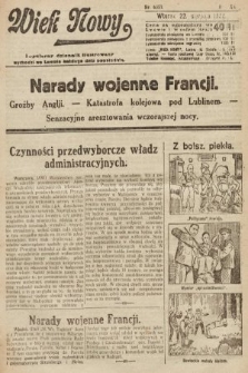 Wiek Nowy : popularny dziennik ilustrowany. 1922, nr 6357