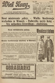 Wiek Nowy : popularny dziennik ilustrowany. 1922, nr 6358