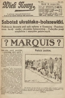 Wiek Nowy : popularny dziennik ilustrowany. 1922, nr 6363