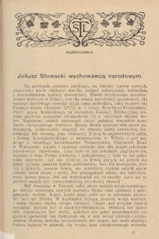 [Przewodnik Oświatowy : organ Towarzystwa Szkoły Ludowej, poświęcony sprawom oświaty pozaszkolnej i narodowego wychowania ludu polskiego. 1909, nr 10]