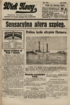 Wiek Nowy : popularny dziennik ilustrowany. 1926, nr 7441