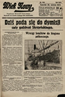 Wiek Nowy : popularny dziennik ilustrowany. 1926, nr 7448