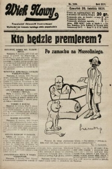 Wiek Nowy : popularny dziennik ilustrowany. 1926, nr 7454