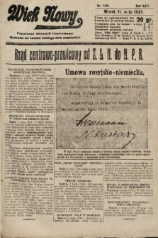 Wiek Nowy : popularny dziennik ilustrowany. 1926, nr 7463