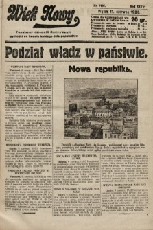 Wiek Nowy : popularny dziennik ilustrowany. 1926, nr 7487