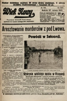Wiek Nowy : popularny dziennik ilustrowany. 1926, nr 7501