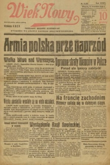Wiek Nowy : popularny dziennik ilustrowany. 1939, nr 11518