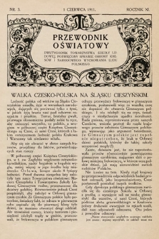 Przewodnik Oświatowy : dwutygodnik Towarzystwa Szkoły Ludowej, poświęcony sprawie obrony kresów i narodowego wychowania ludu polskiego. 1911, nr 3