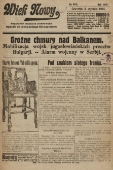Wiek Nowy : popularny dziennik ilustrowany. 1924, nr 6756