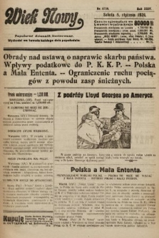 Wiek Nowy : popularny dziennik ilustrowany. 1924, nr 6758
